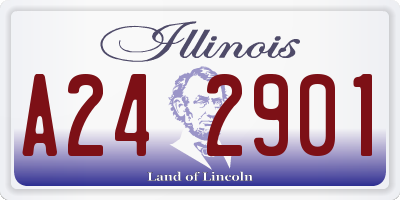 IL license plate A242901