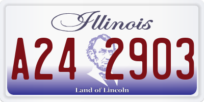 IL license plate A242903