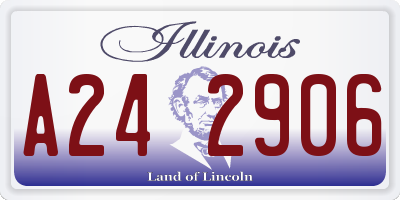 IL license plate A242906