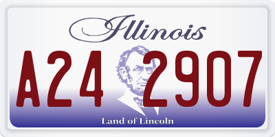 IL license plate A242907