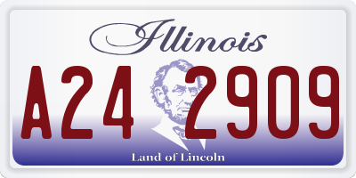 IL license plate A242909