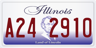 IL license plate A242910