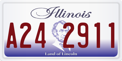 IL license plate A242911