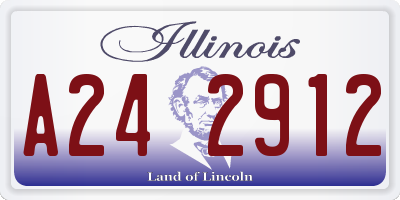 IL license plate A242912