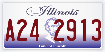 IL license plate A242913