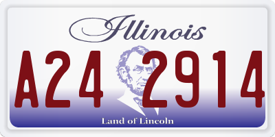 IL license plate A242914