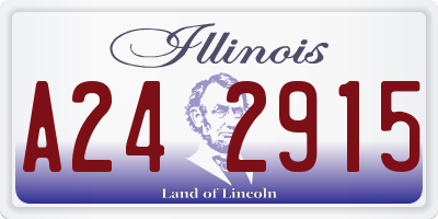 IL license plate A242915