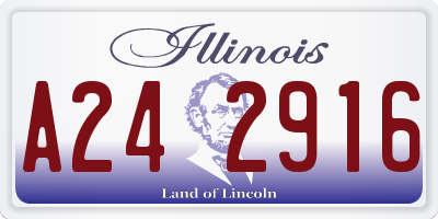 IL license plate A242916