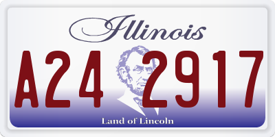 IL license plate A242917