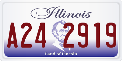 IL license plate A242919