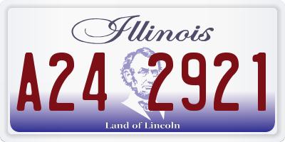 IL license plate A242921