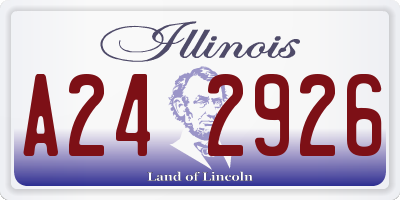 IL license plate A242926