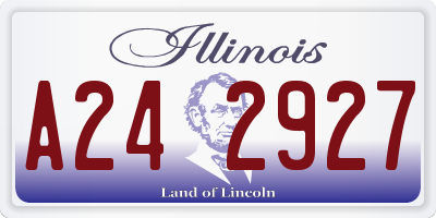 IL license plate A242927