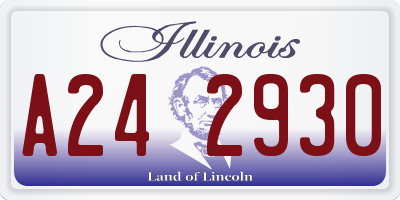 IL license plate A242930