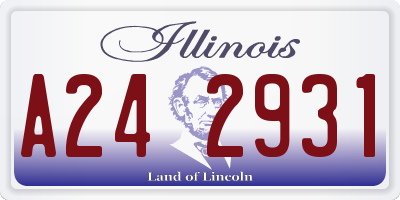IL license plate A242931