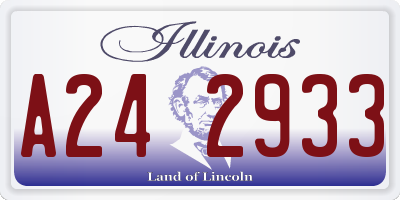IL license plate A242933