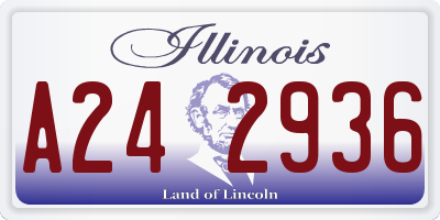 IL license plate A242936
