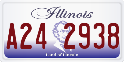 IL license plate A242938
