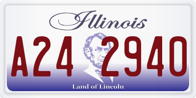 IL license plate A242940