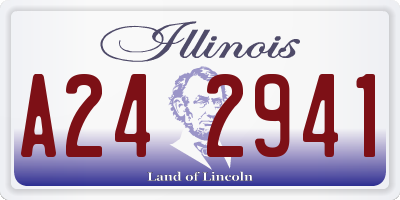 IL license plate A242941