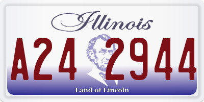 IL license plate A242944