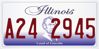 IL license plate A242945