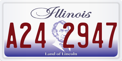 IL license plate A242947