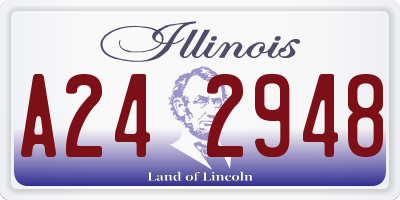 IL license plate A242948