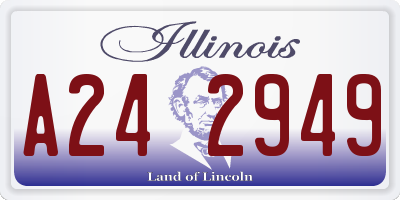 IL license plate A242949