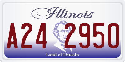 IL license plate A242950