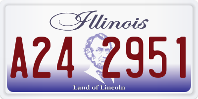 IL license plate A242951