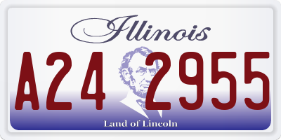 IL license plate A242955