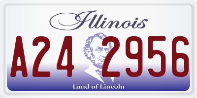 IL license plate A242956