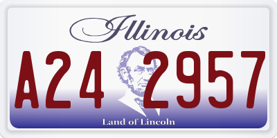 IL license plate A242957