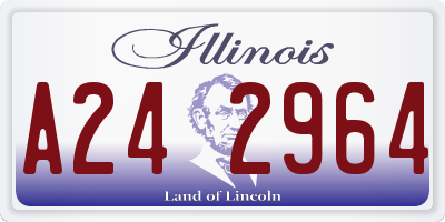 IL license plate A242964