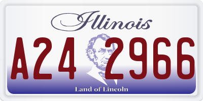 IL license plate A242966