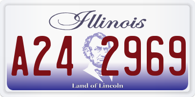 IL license plate A242969
