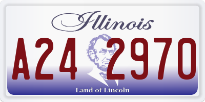 IL license plate A242970