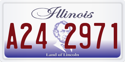 IL license plate A242971