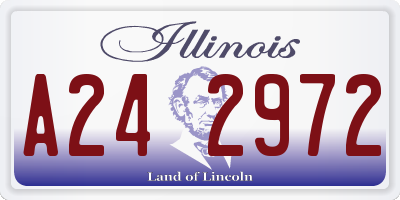 IL license plate A242972