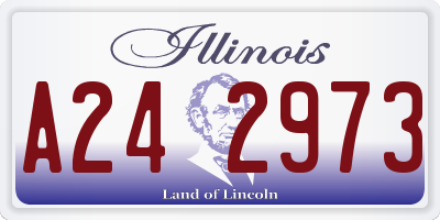 IL license plate A242973