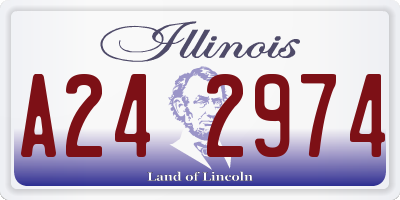 IL license plate A242974
