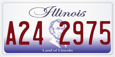 IL license plate A242975