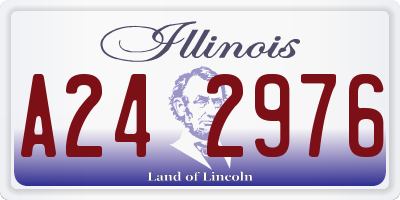 IL license plate A242976