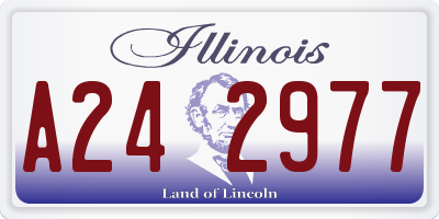 IL license plate A242977