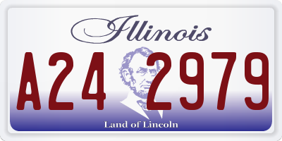 IL license plate A242979