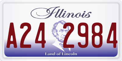 IL license plate A242984