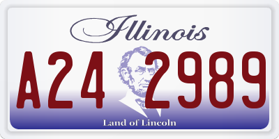 IL license plate A242989