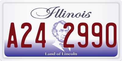 IL license plate A242990