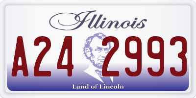 IL license plate A242993